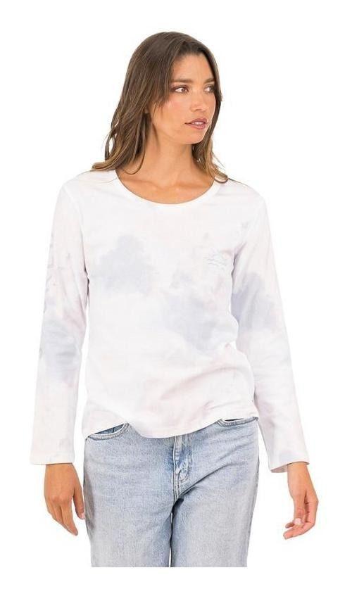 Polera Stoked Mujer Set Ml Light Azul Azul-0