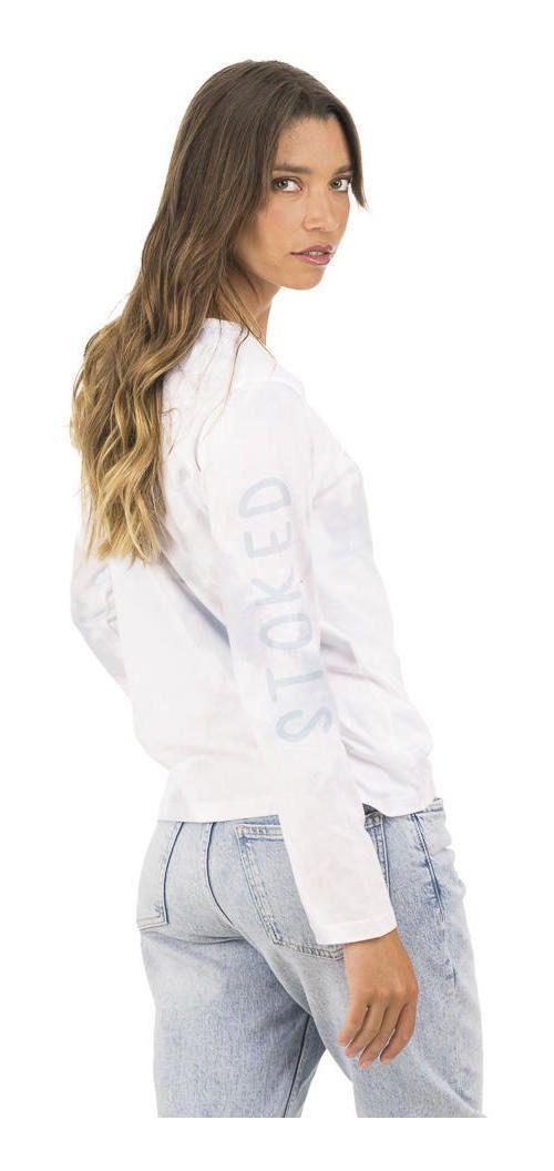 Polera Stoked Mujer Set Ml Light Azul Azul-2