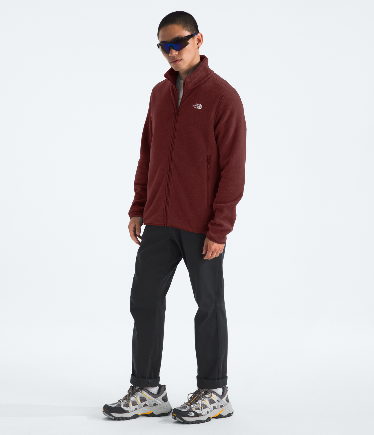 Chaqueta Glacier Fleece Jacket Hombre Burdeo-2