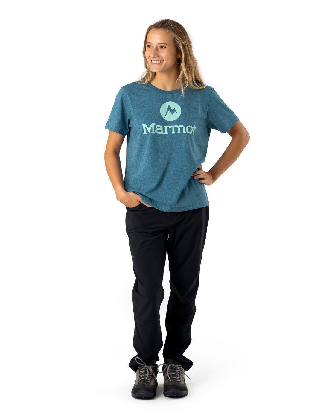 Polera Marmot Mujer Circle Logo Tee Azul-2