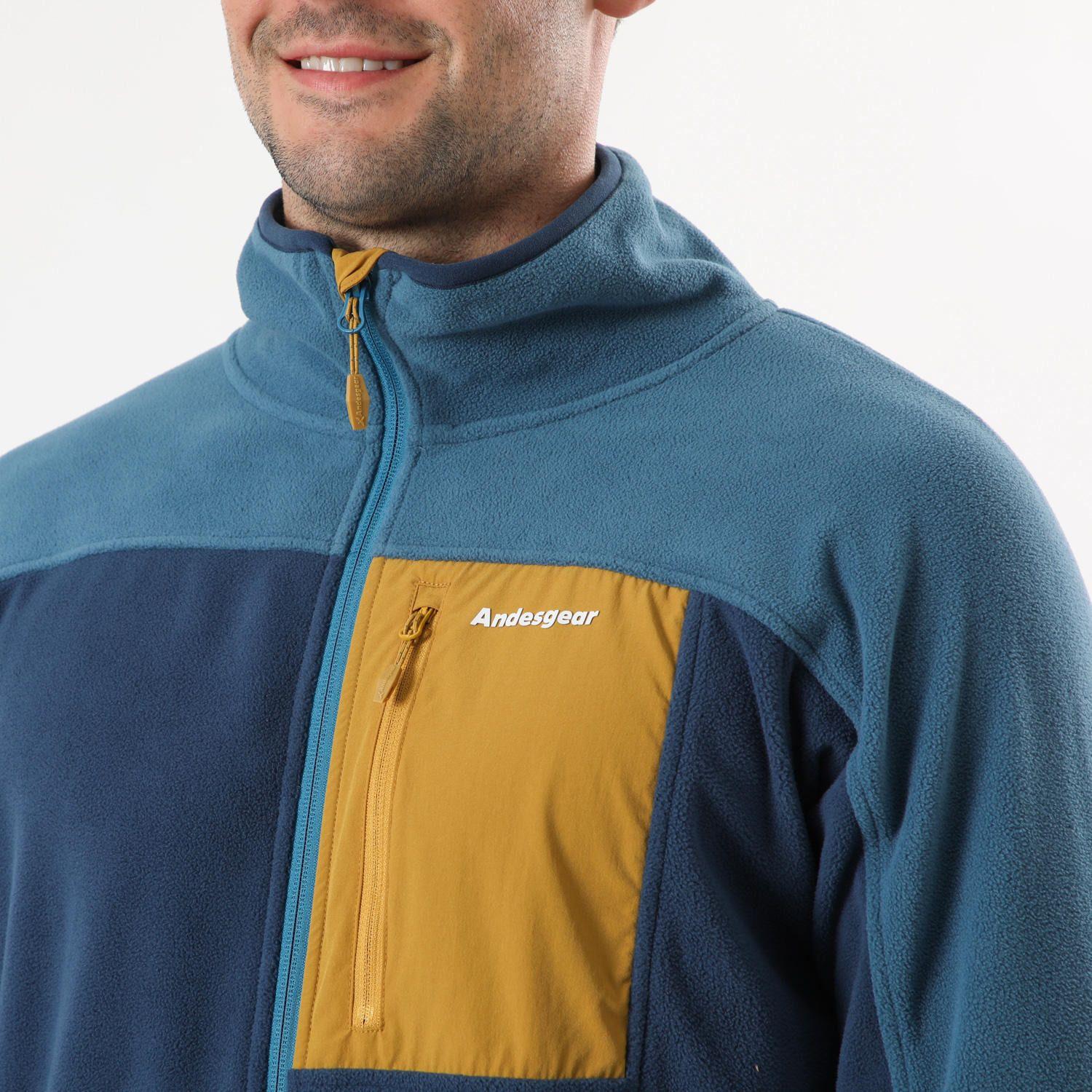 Polar Andesgear Hombre New Maihue Fullzip Azul Azul-3