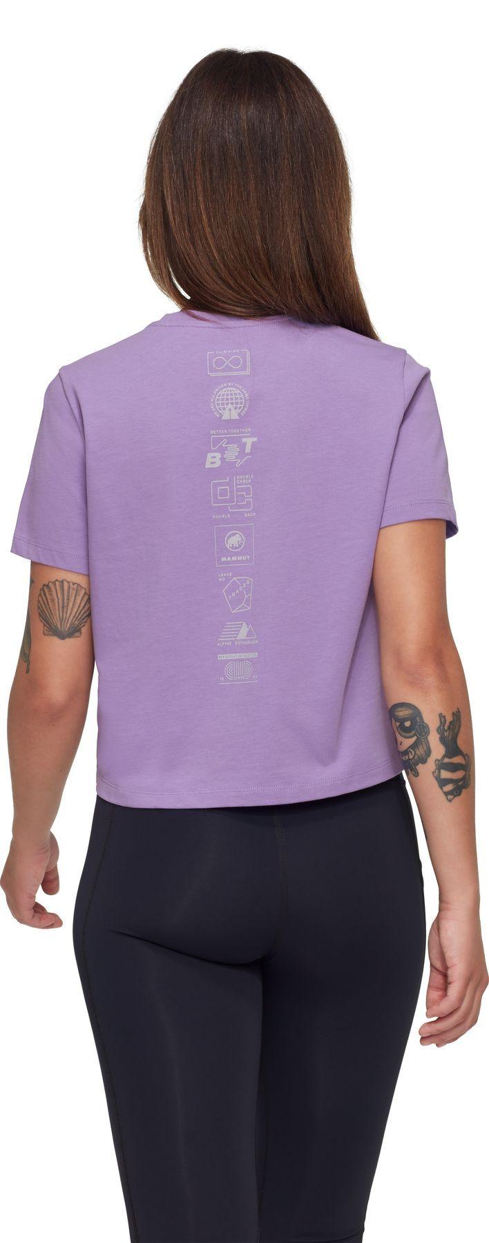 Polera Mammut Mujer Massone Cropped Emblems Morado-1