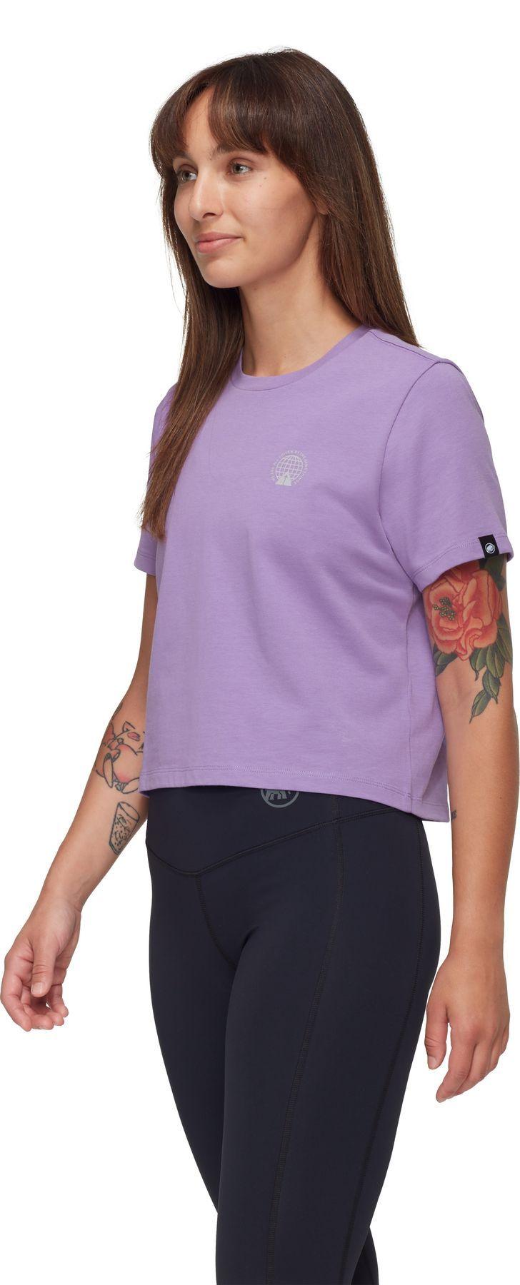 Polera Mammut Mujer Massone Cropped Emblems Morado-2