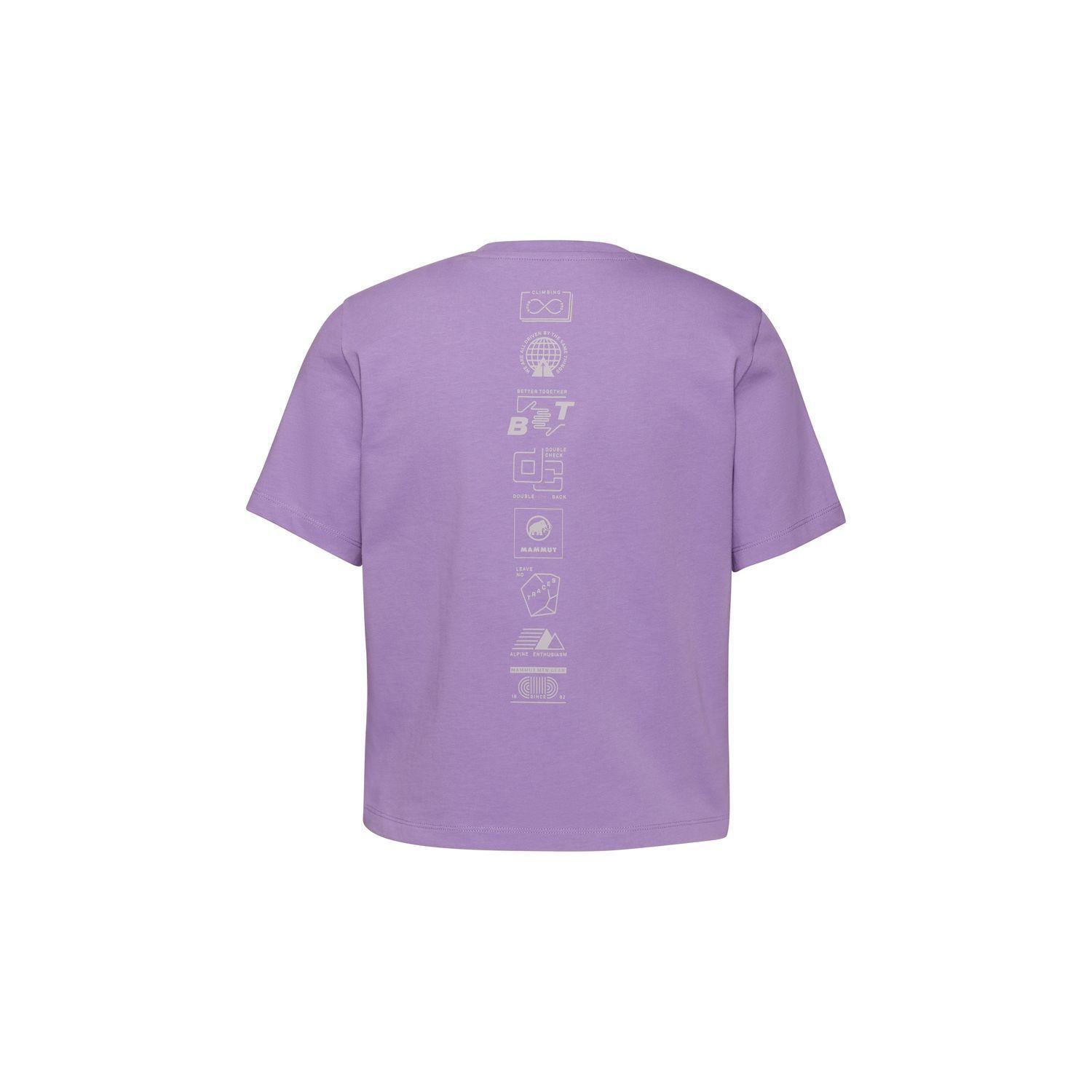 Polera Mammut Mujer Massone Cropped Emblems Morado-4