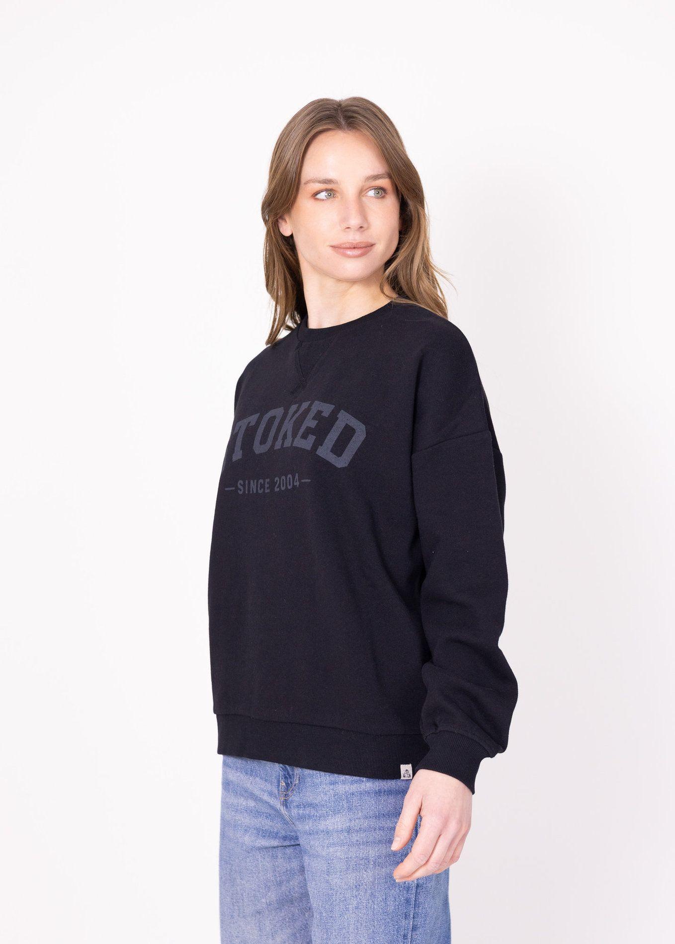 Poleron Oldschool Stoked V26 Mujer Negro-3