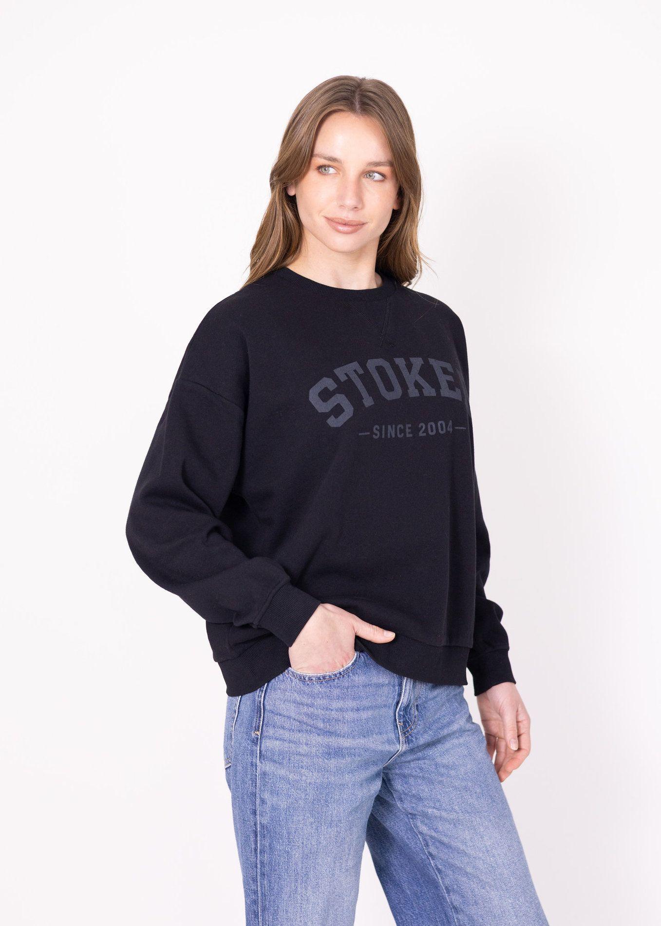 Poleron Oldschool Stoked V26 Mujer Negro-4