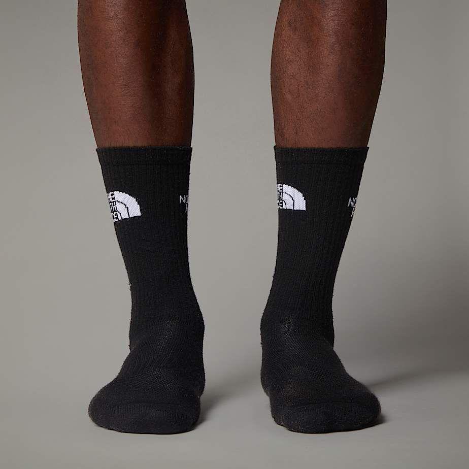 Pack 3-Calcetines The North Face Multi Sport Cush Crew Negro.-3