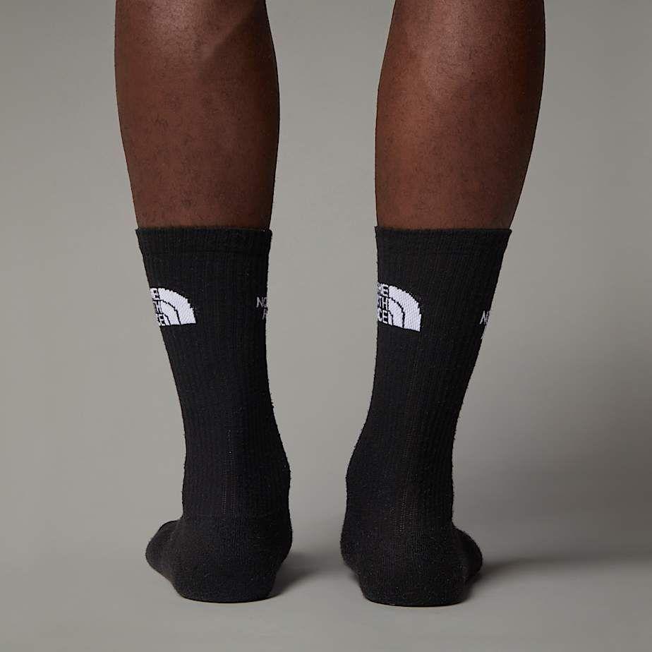 Pack 3-Calcetines The North Face Multi Sport Cush Crew Negro.-4
