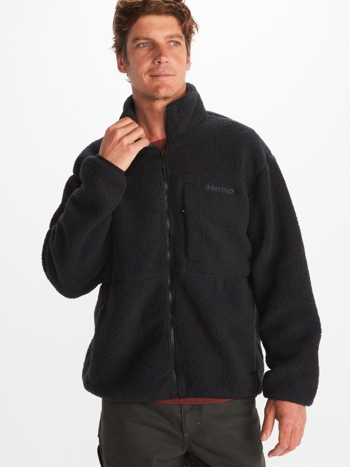 Polar Marmot Hombre Aros Fleece Negro-1