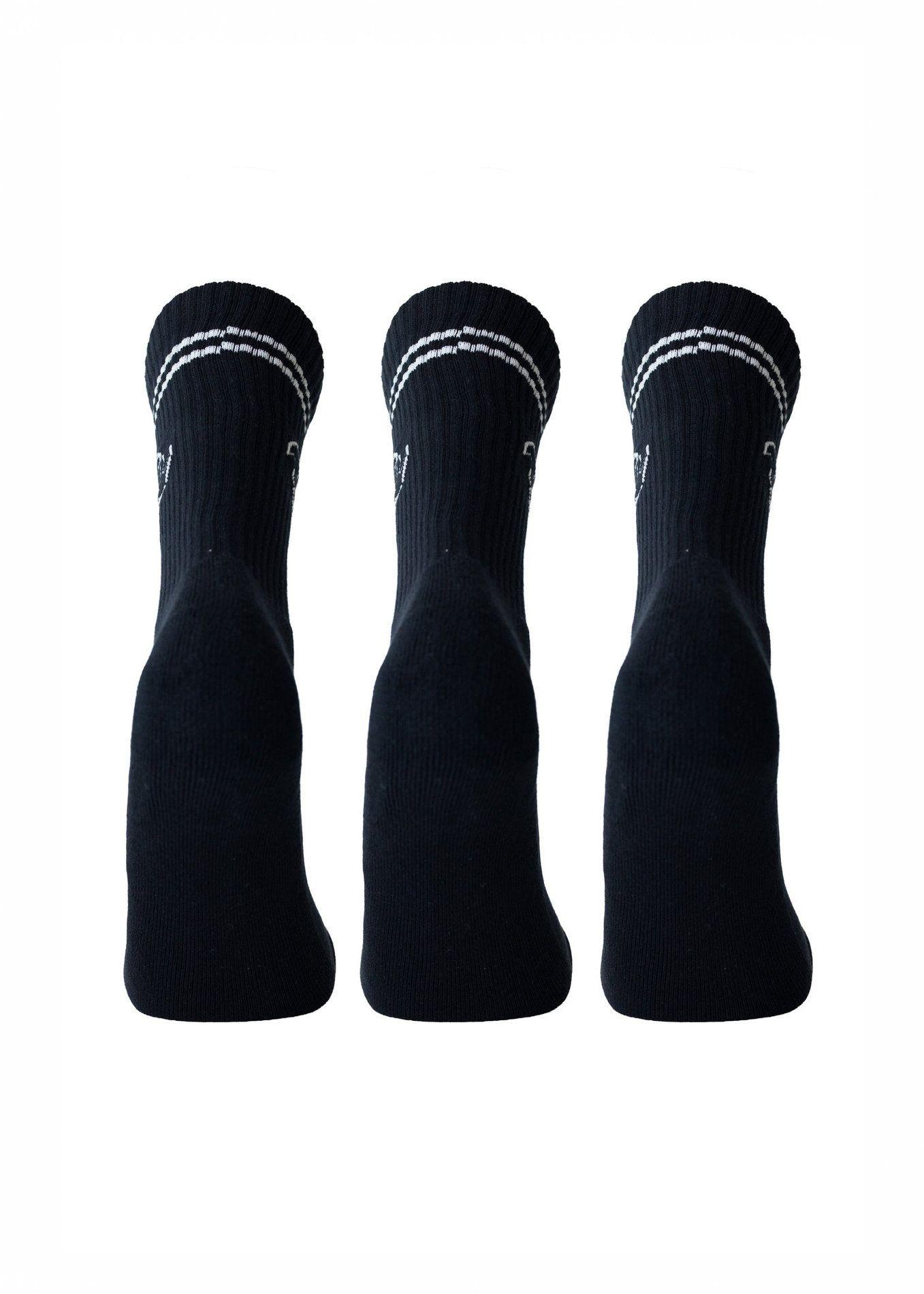 Tripack Calcetines Stoked V26 Unisex Long Negro-1