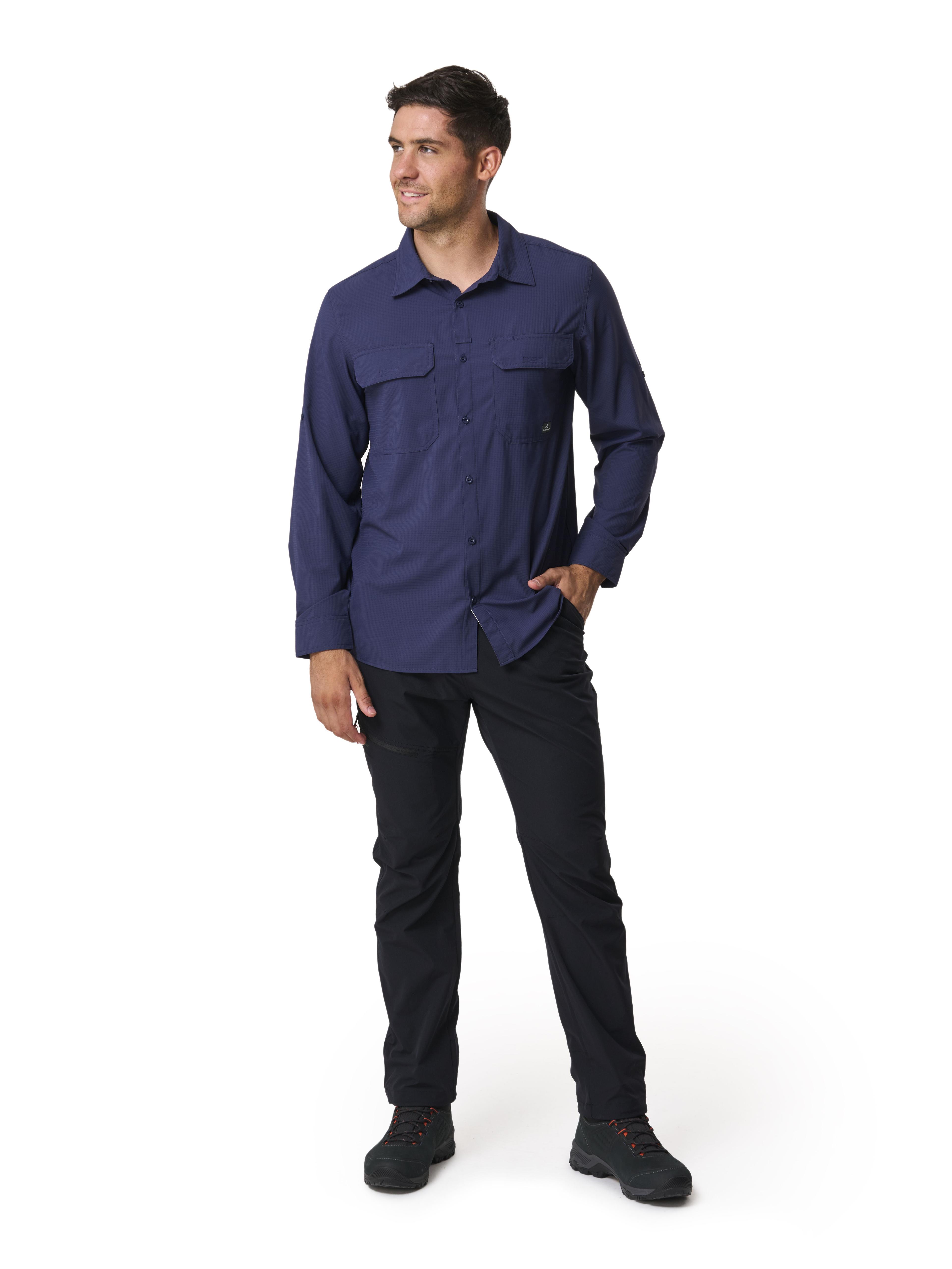 Camisa Andesgear Hombre Rupanco Ls - Azul-2