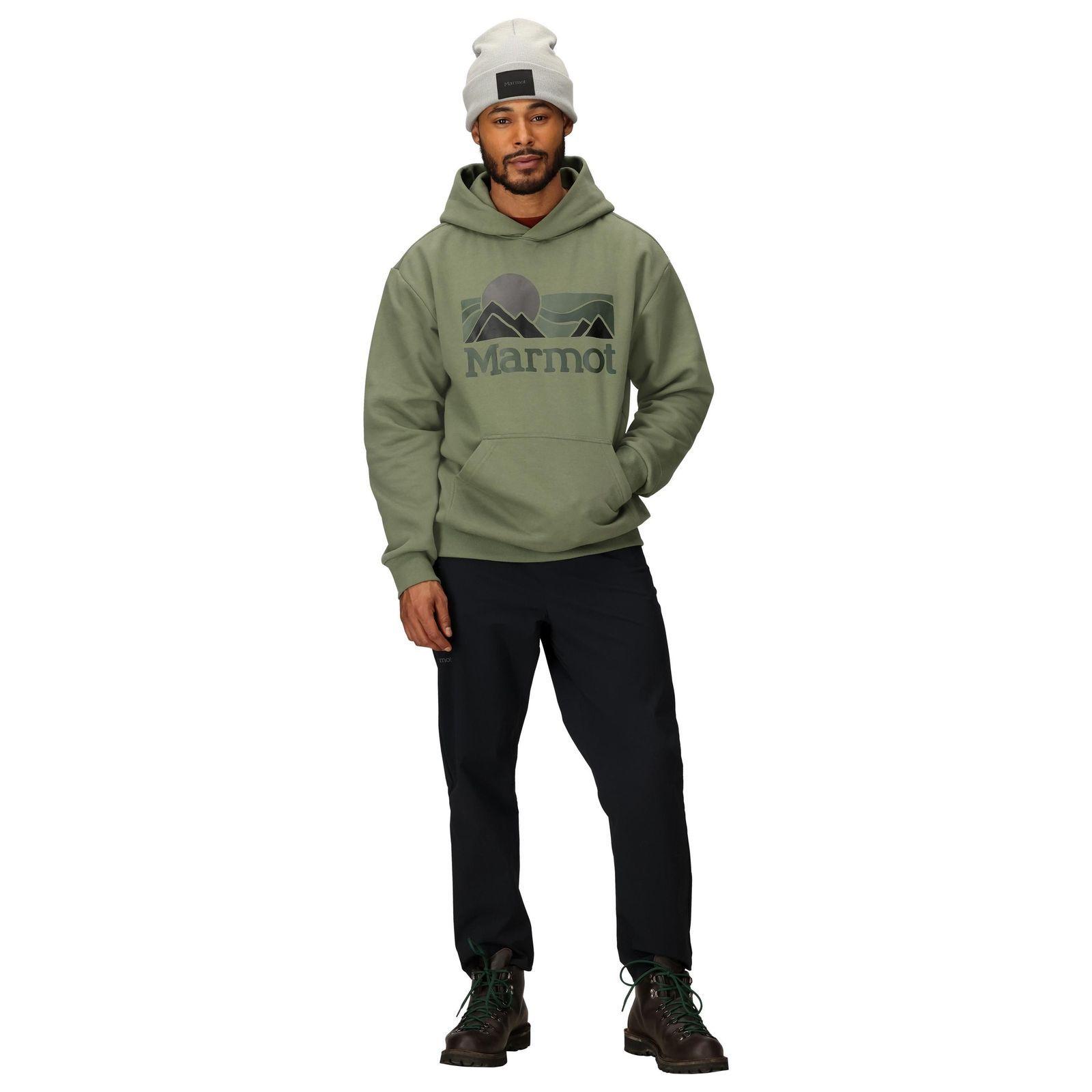 Poleron Marmot Hombre Coastal Hoody Verde-2