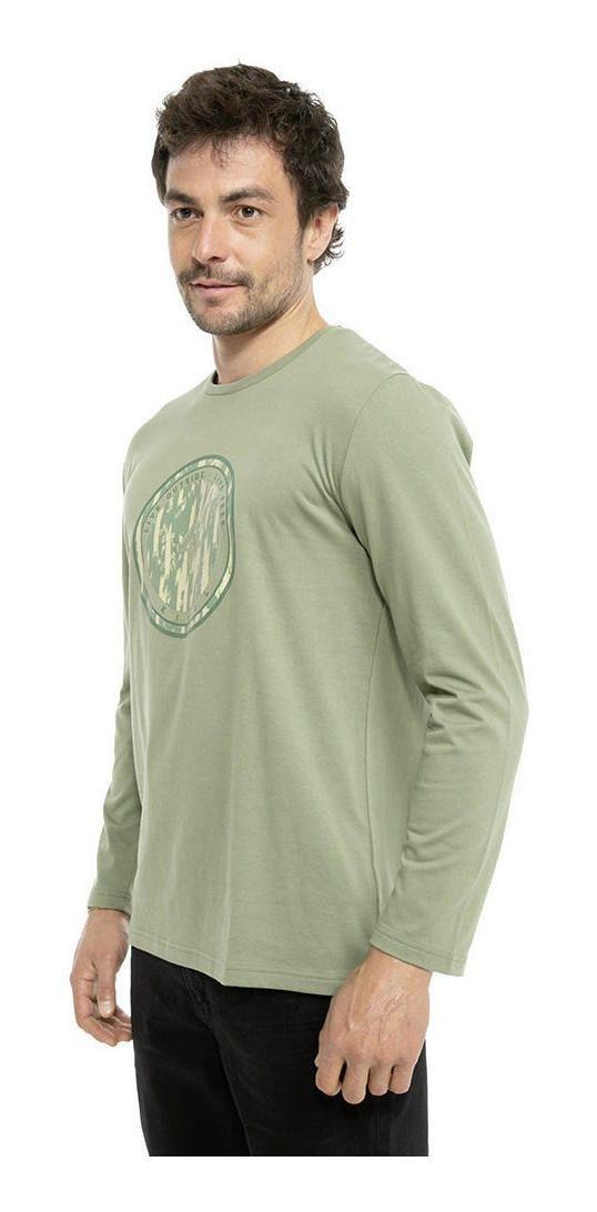 Polera Kivül Hombre Logo Ml Verde-1