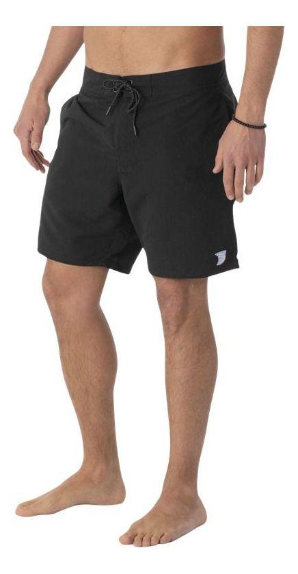 Traje Stoked Hombre De Baño Boardshort Lobo Negro-1