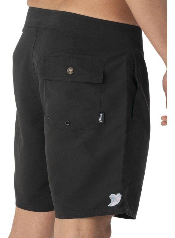 Traje Stoked Hombre De Baño Boardshort Lobo Negro-4