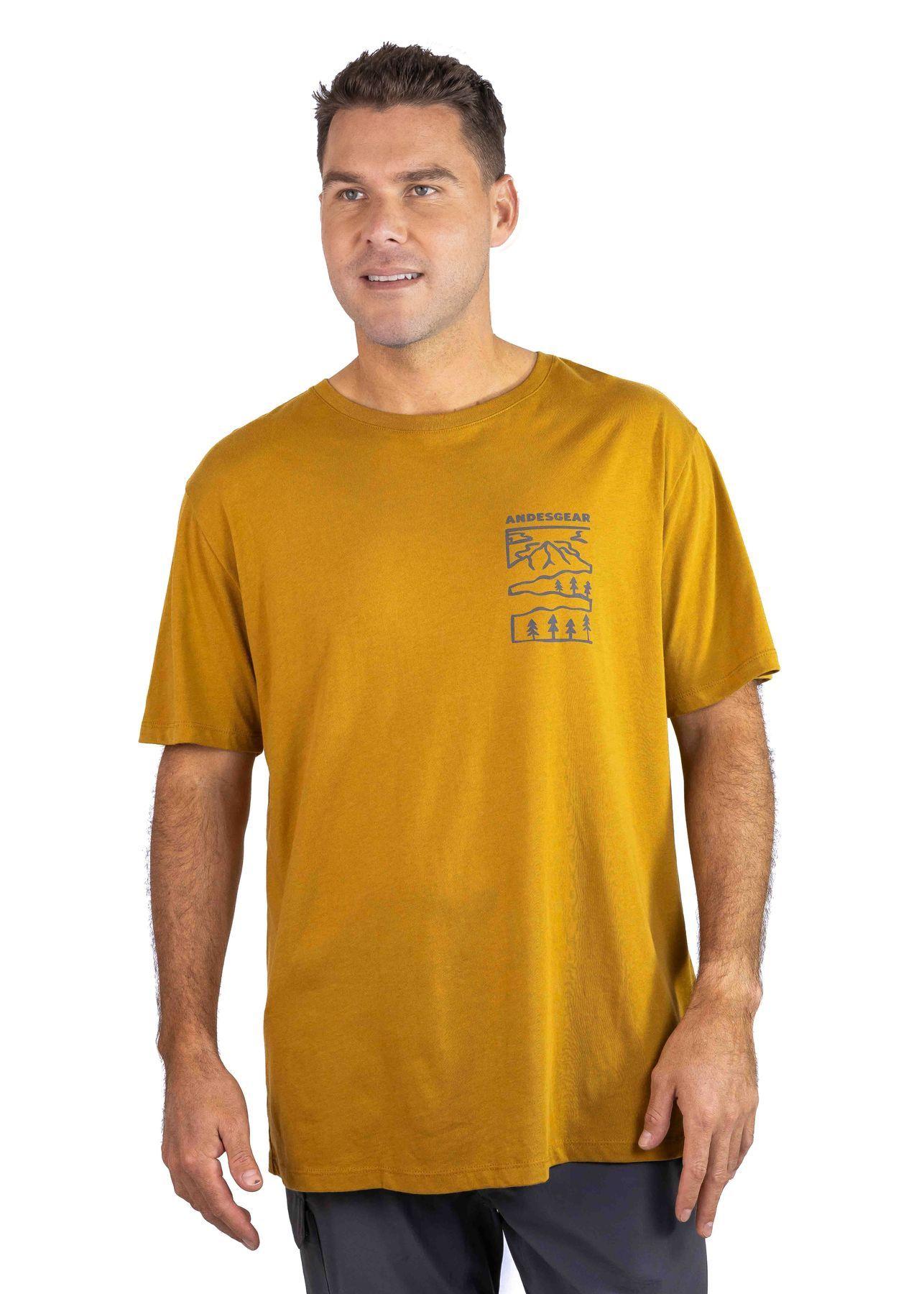 Polera Andesgear Hombre Paisaje Café-0