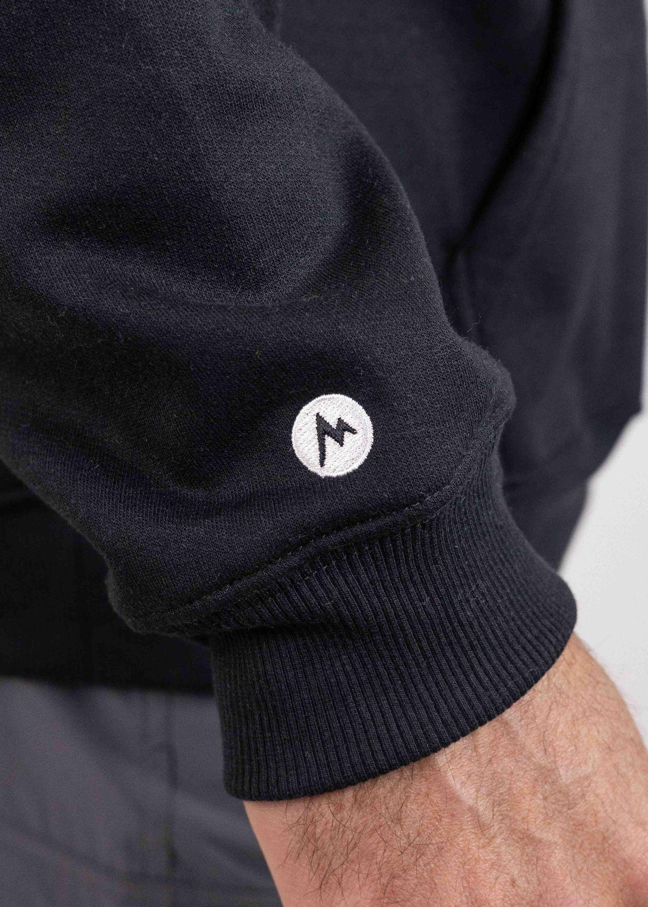 Polerón Marmot Hombre Chest Retro Logo Hoody Negro-5