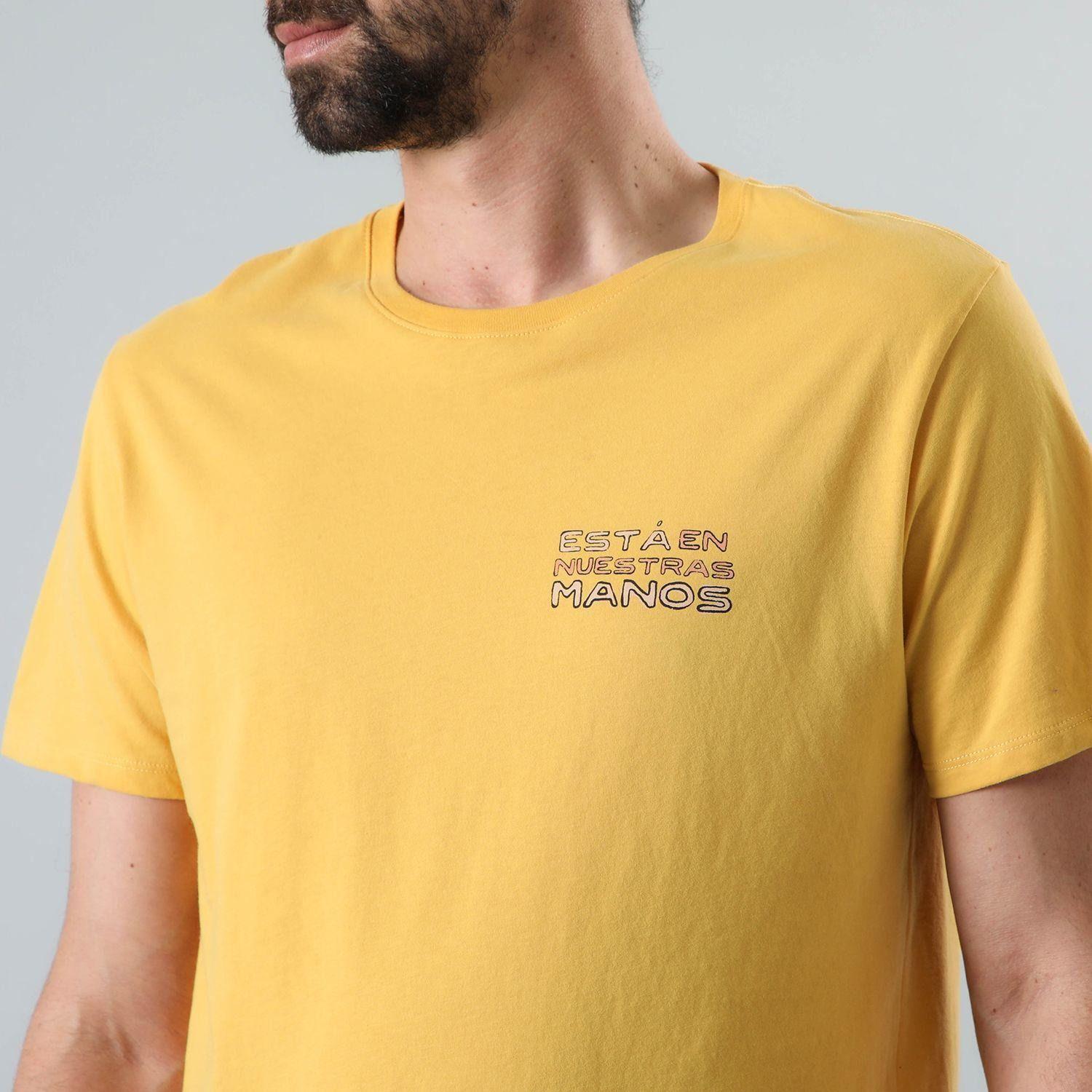 Polera Andesgear Hombre Orgánica Aclimatar M Amarillo-3