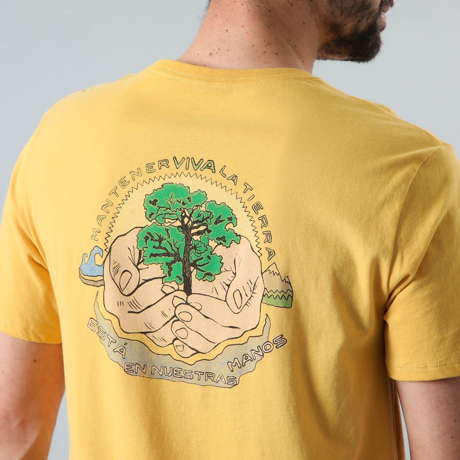 Polera Andesgear Hombre Orgánica Aclimatar M Amarillo-4