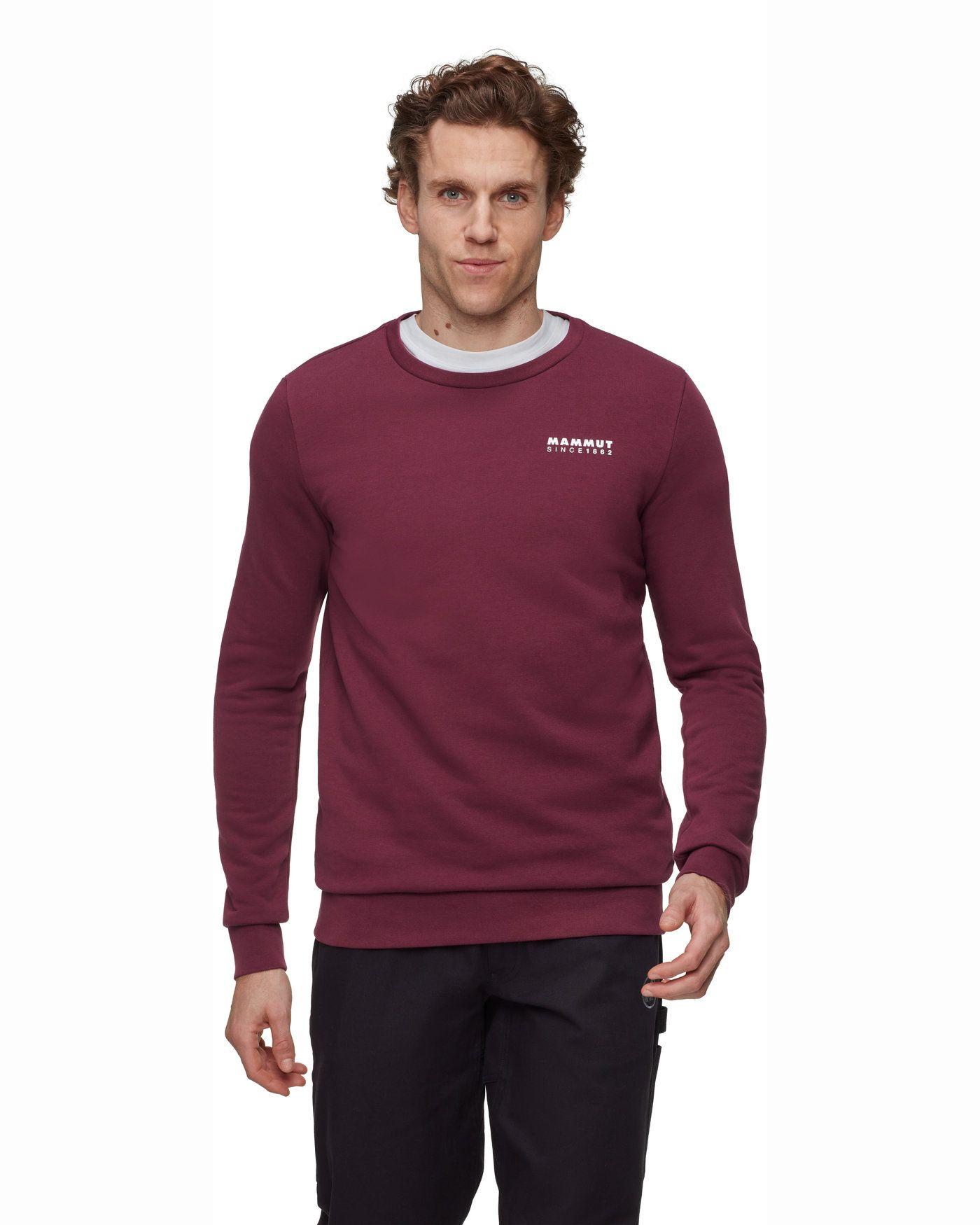 Poleron Mammut Hombre Core Ml Crew Neck 1862 Rojo-0