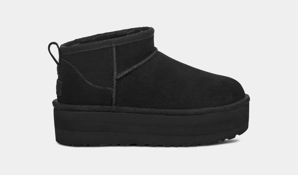 Bota Ugg Mujer Classic Ultra Mini Platform Negro-0