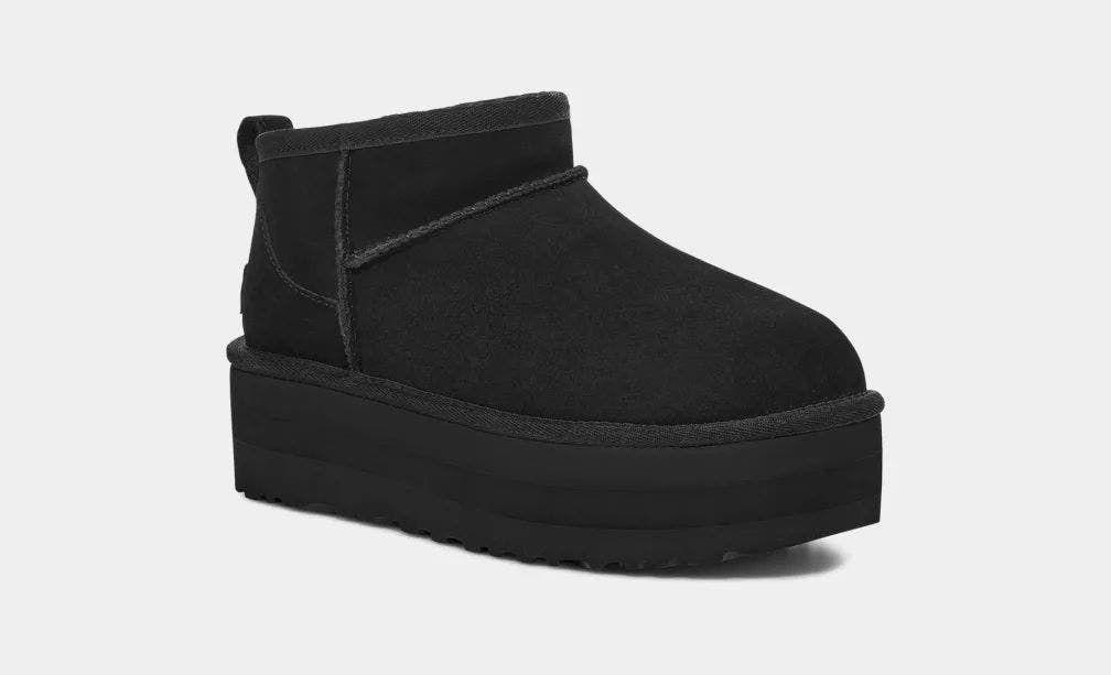 Bota Ugg Mujer Classic Ultra Mini Platform Negro-1