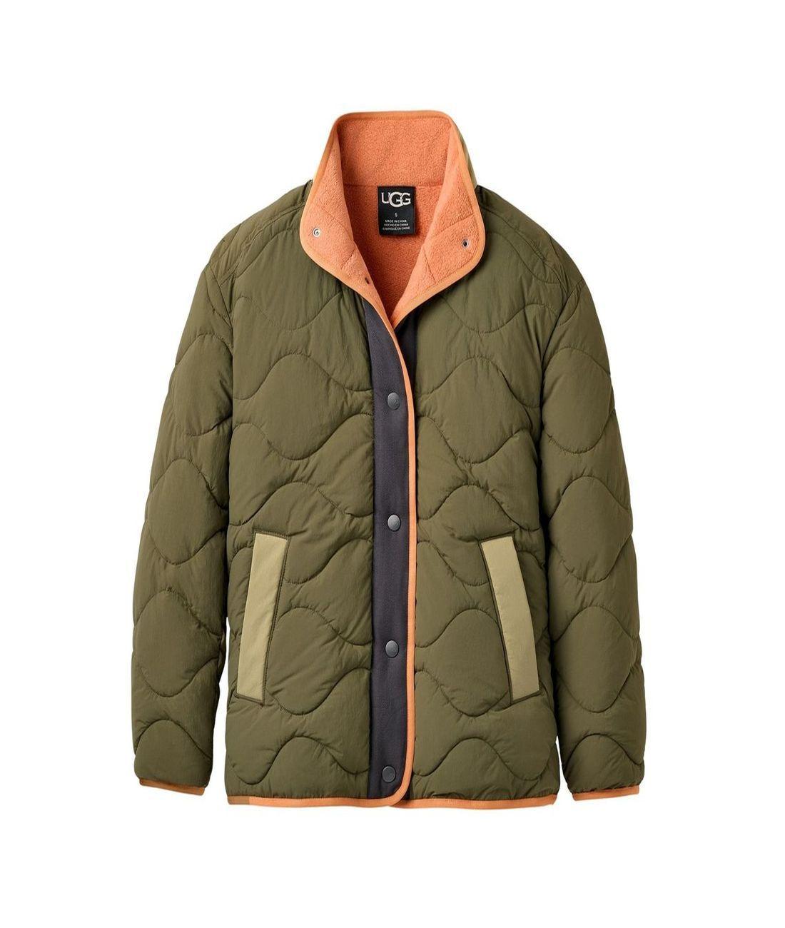 Poleron Ugg Mujer Jazlyn Quilted Jacket Verde-0