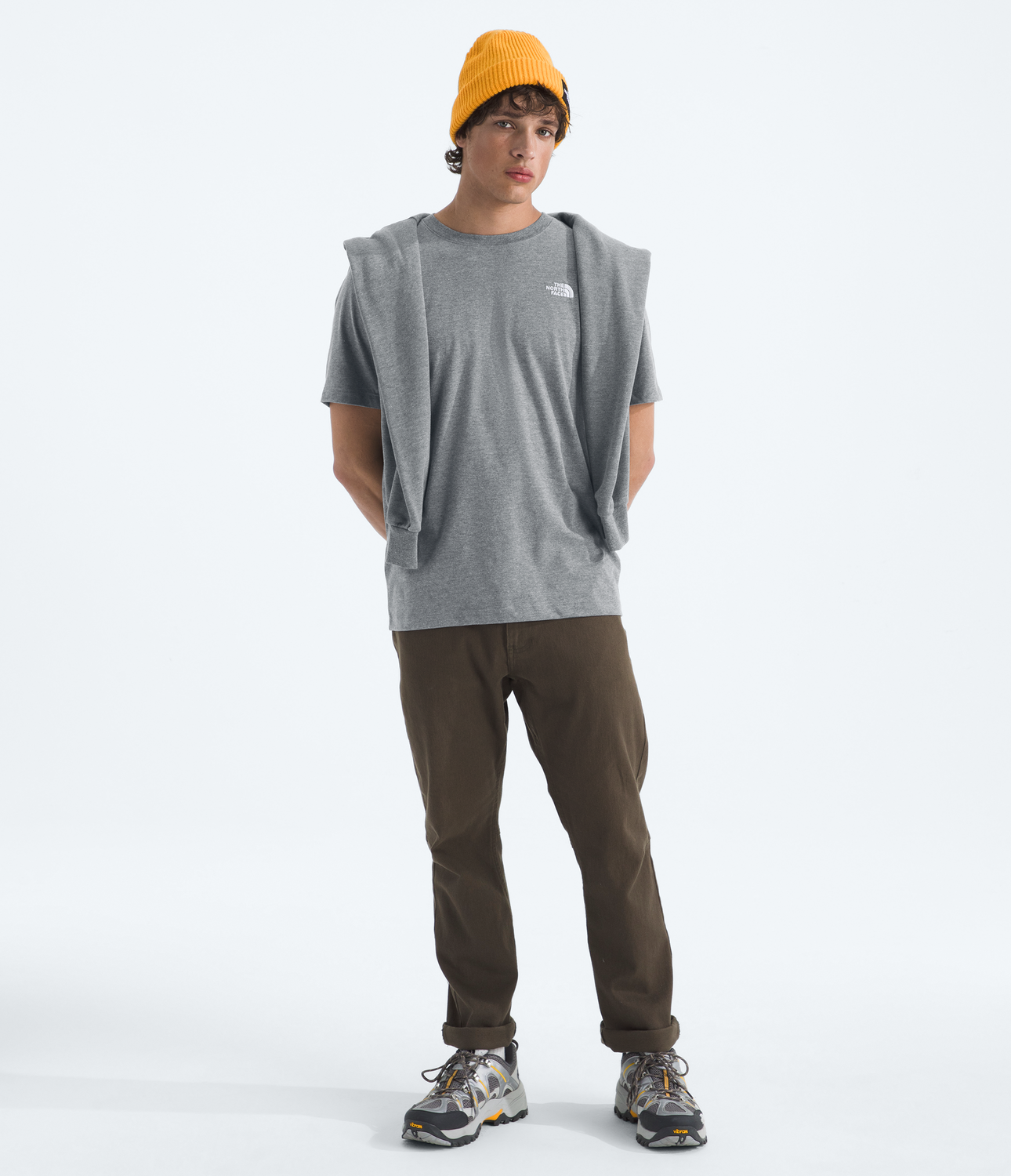 Polera Evo Emb Short Sleeve Tee Hombre Gris-2