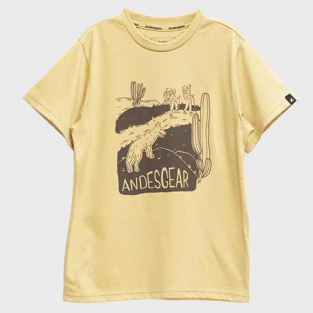 Polera Andesgear Niño Paisaje Mostaza Mostaza-0