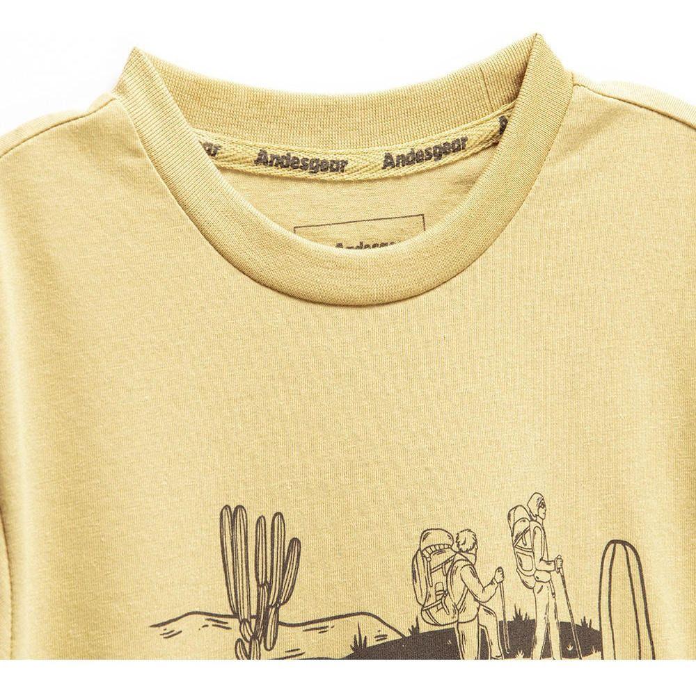 Polera Andesgear Niño Paisaje Mostaza Mostaza-1