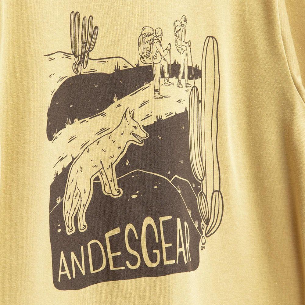 Polera Andesgear Niño Paisaje Mostaza Mostaza-2