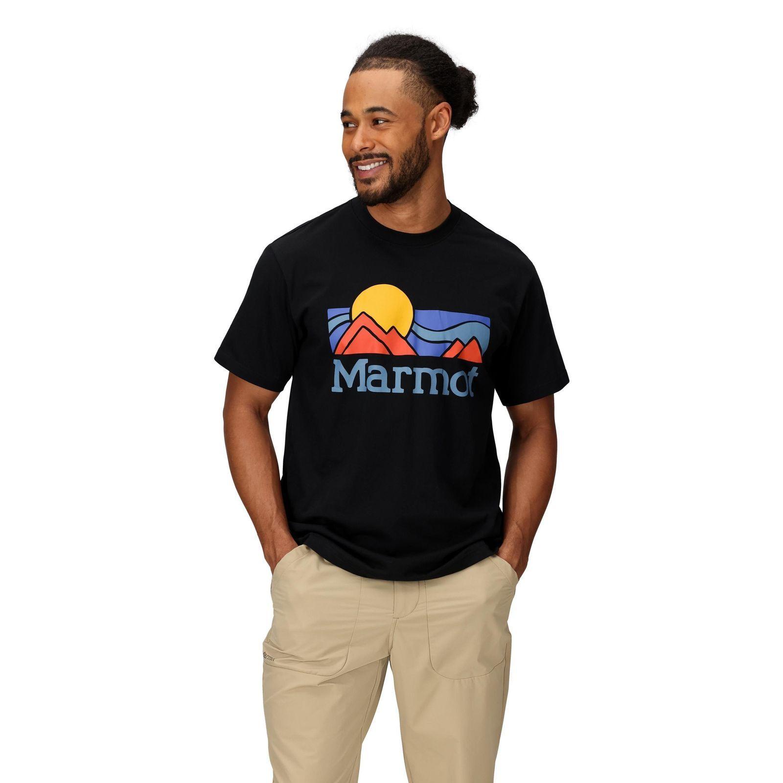 Polera Marmot Hombre Coastal Tee Ss Negro-0