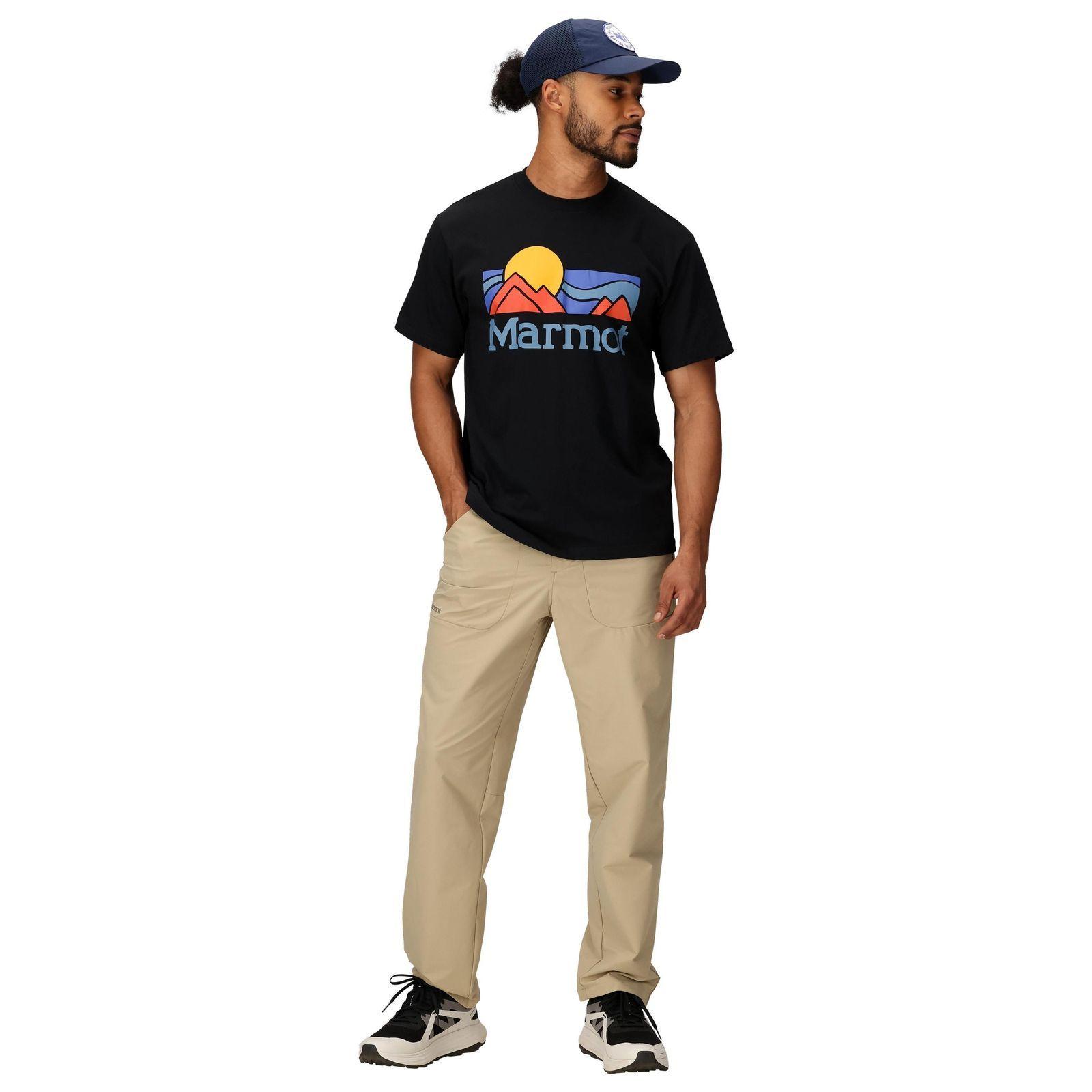 Polera Marmot Hombre Coastal Tee Ss Negro-2