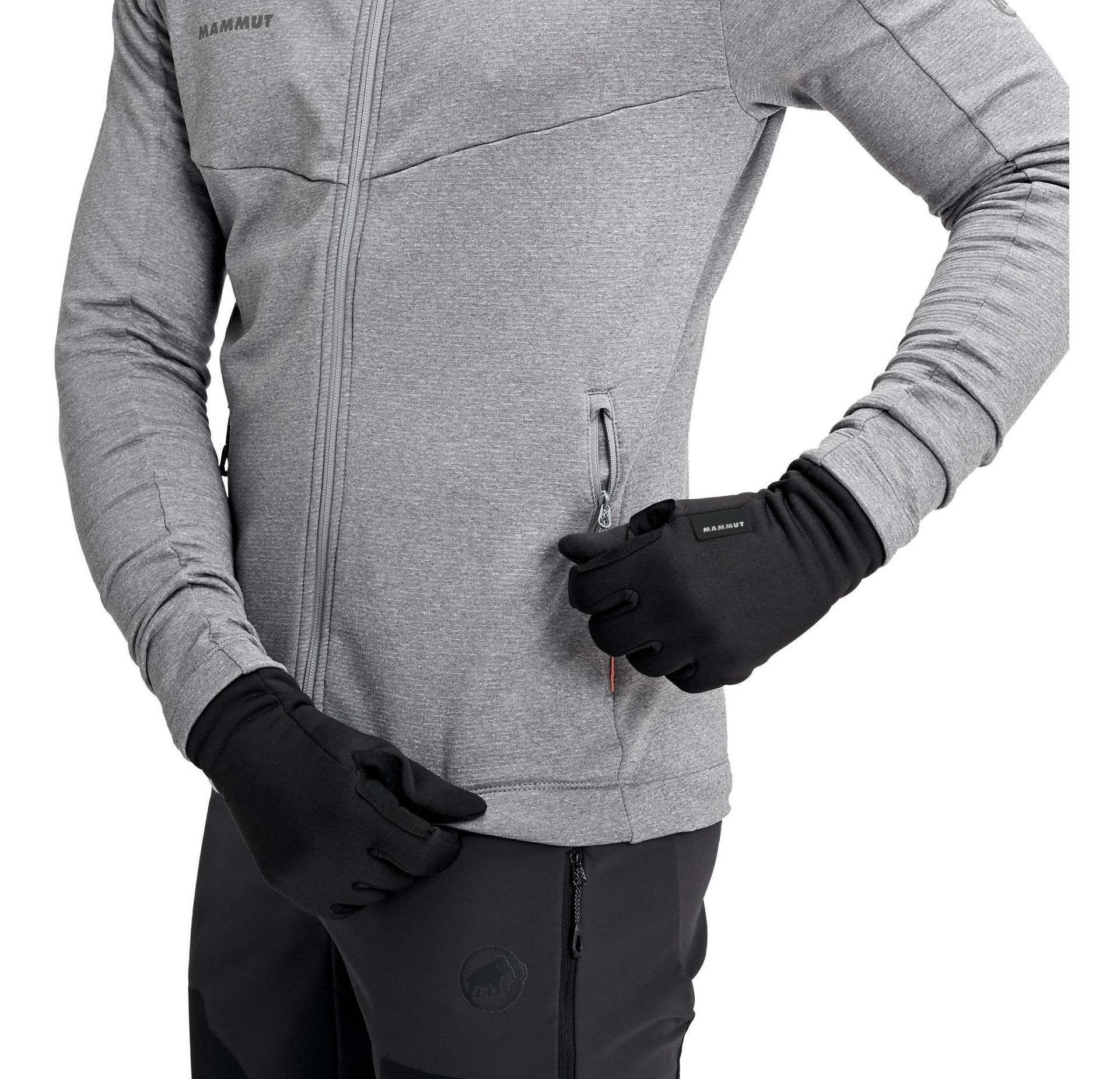 Guantes Mammut Unisex Fleece Pro Negro-3