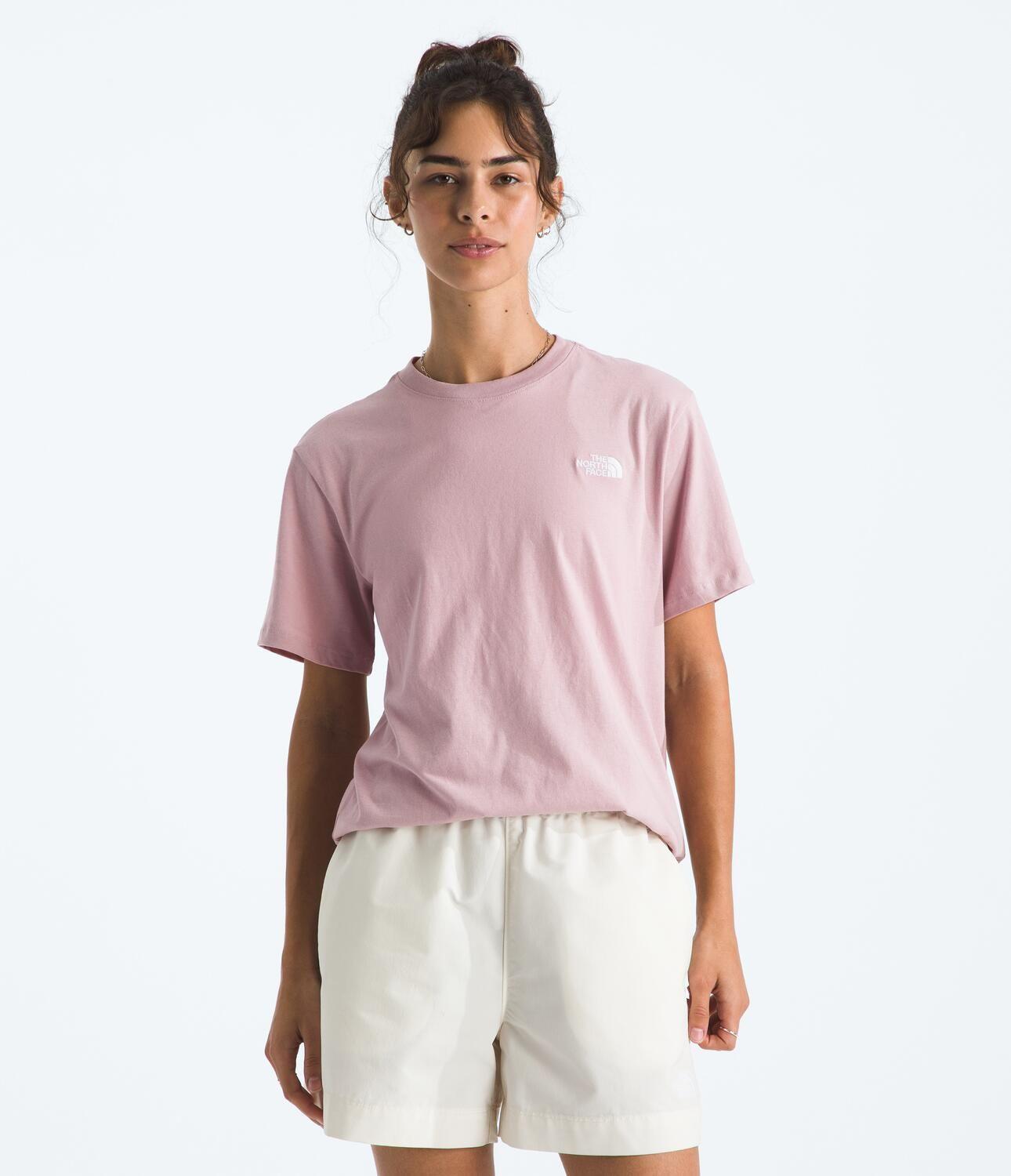Polera Evo Emb Relaxed Short Sleeve Tee Mujer Rosado-1