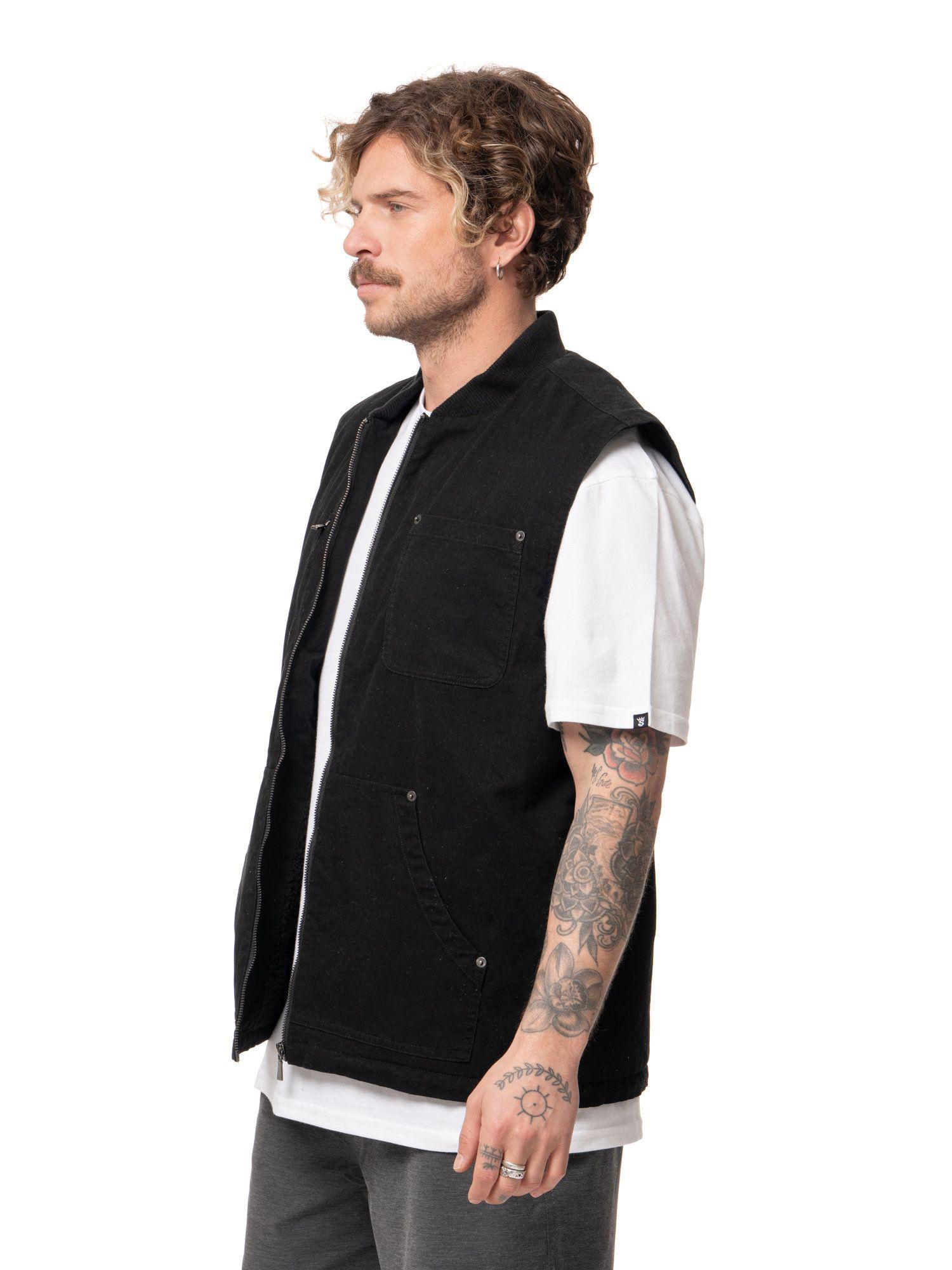 Chaqueta Stoked Hombre Vest Fisher Azul-1