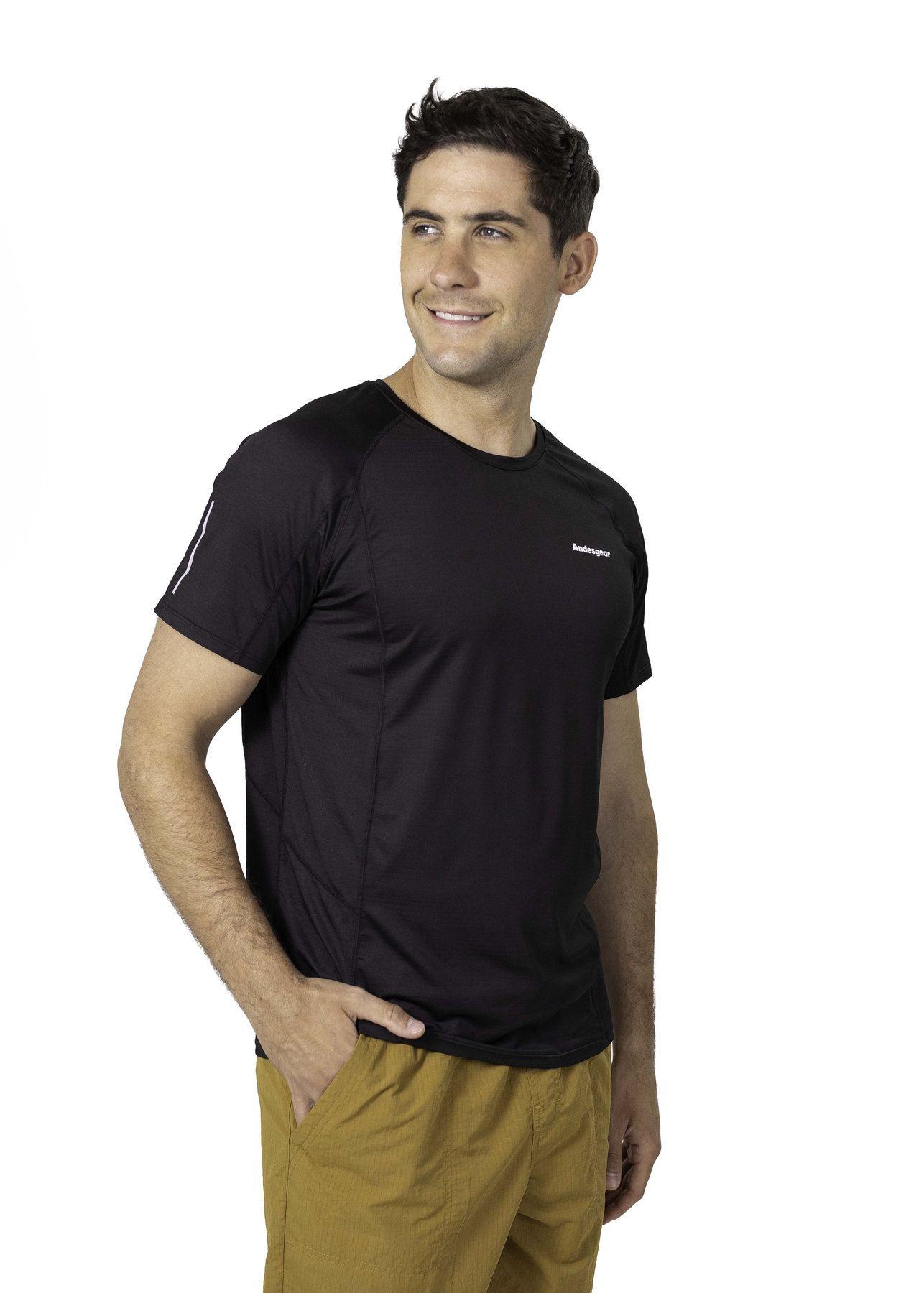 Polera Andesgear Hombre Vizcachas Ss Negro V26-0