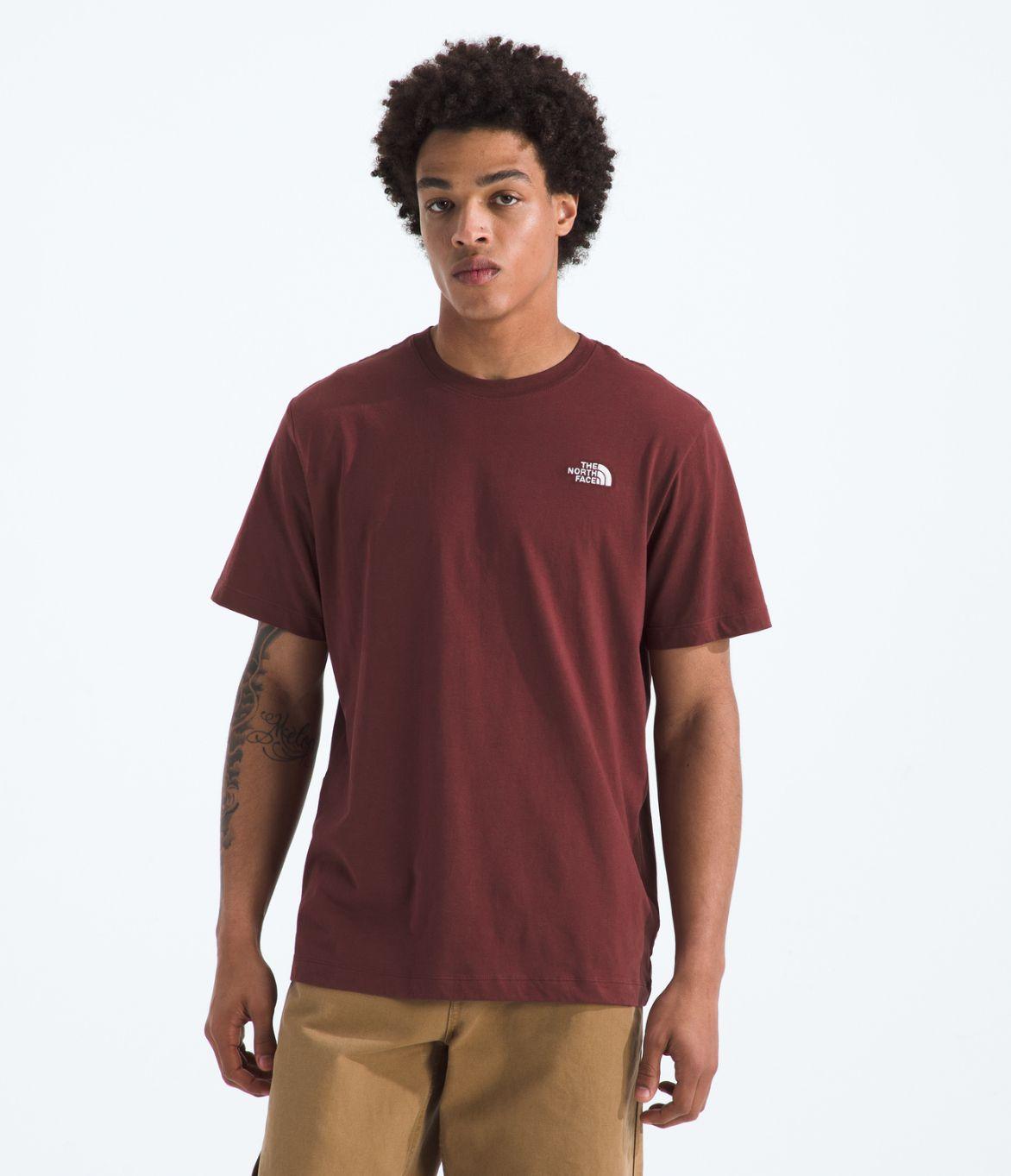 Polera Evo Emb Short Sleeve Tee Hombre Burdeo-0