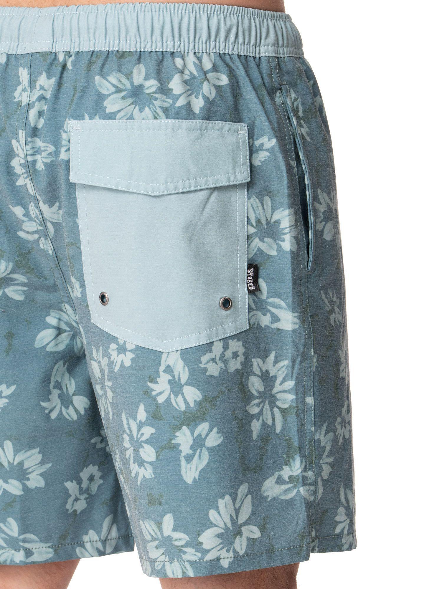 Traje De Baño Stoked Hombre Duna Azul claro-4