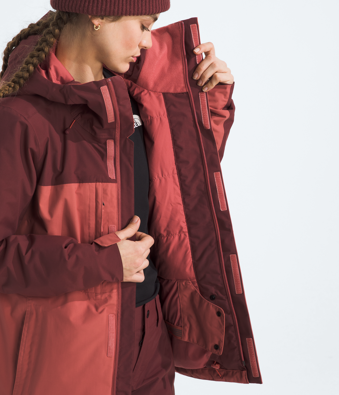 Chaqueta De Nieve Freedom Insulated Mujer Burdeo-9