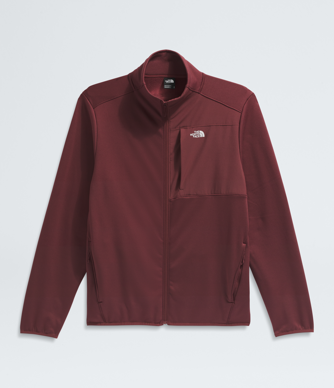 Polar Tnf Performance Fleece Full Zip Jacket Hombre Burdeo-4