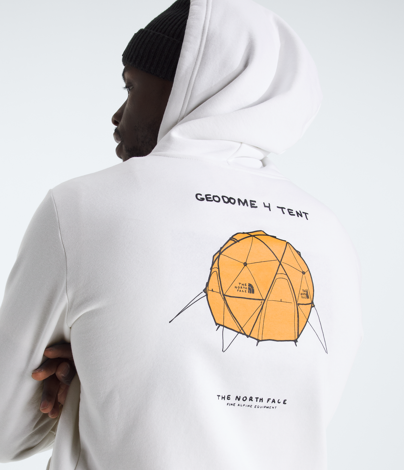 Poleron Evo Sketch Logo Hoodie -Graphic Hombre Blanco Invierno-2