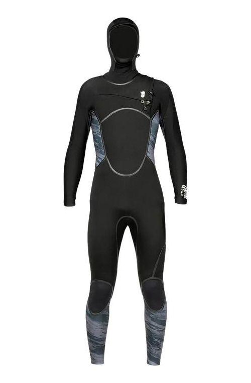Traje Stoked Hombre De Agua G6 38113 Hooded Negro-0