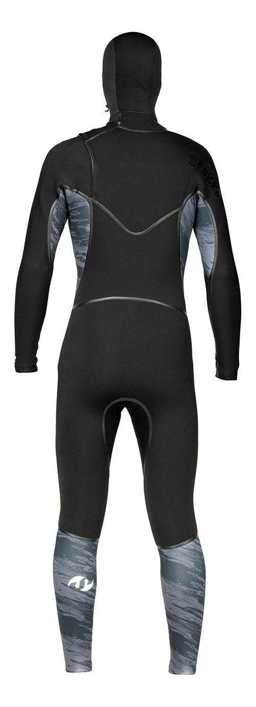 Traje Stoked Hombre De Agua G6 38113 Hooded Negro-1