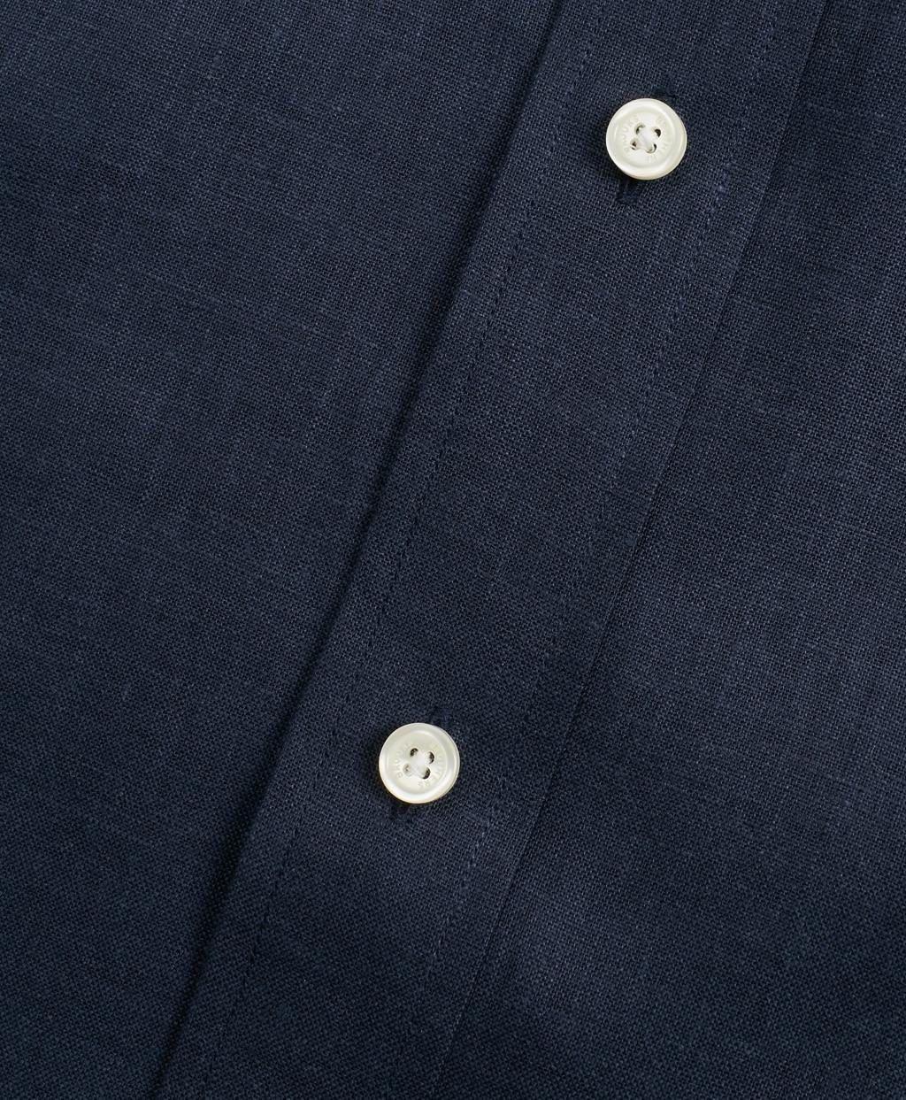 Camisa Brooks Brothers Hombre Regent Fit Irish Linen Azul-3