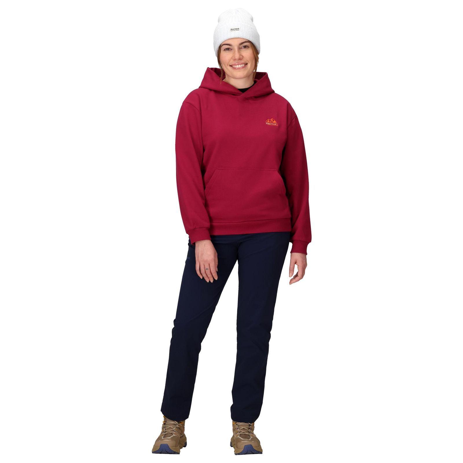 Poleron Marmot Mujer Peaks Hoody Rojo-2