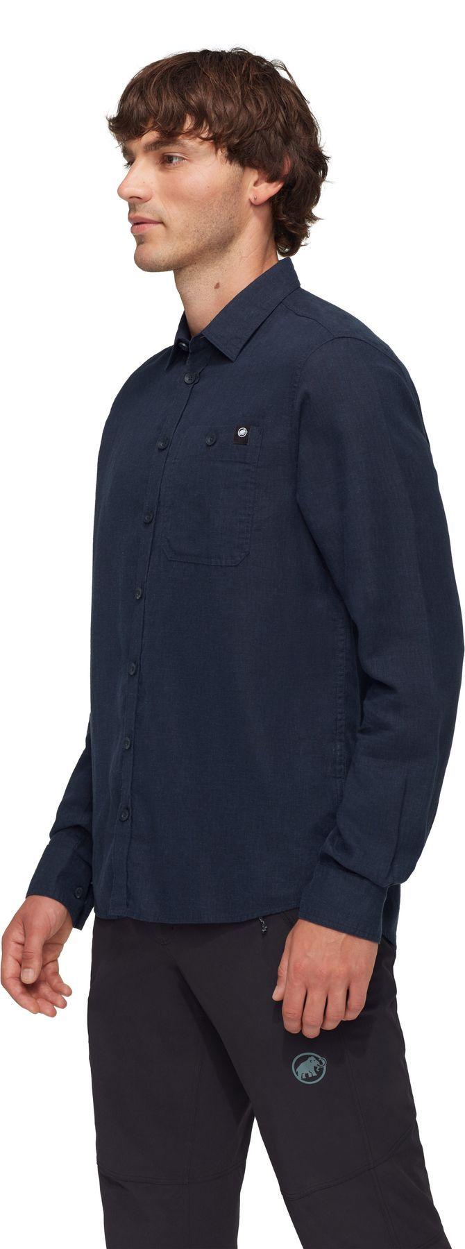 Camisa Mammut Hombre Alvra Summer Longsleeve Azul-2