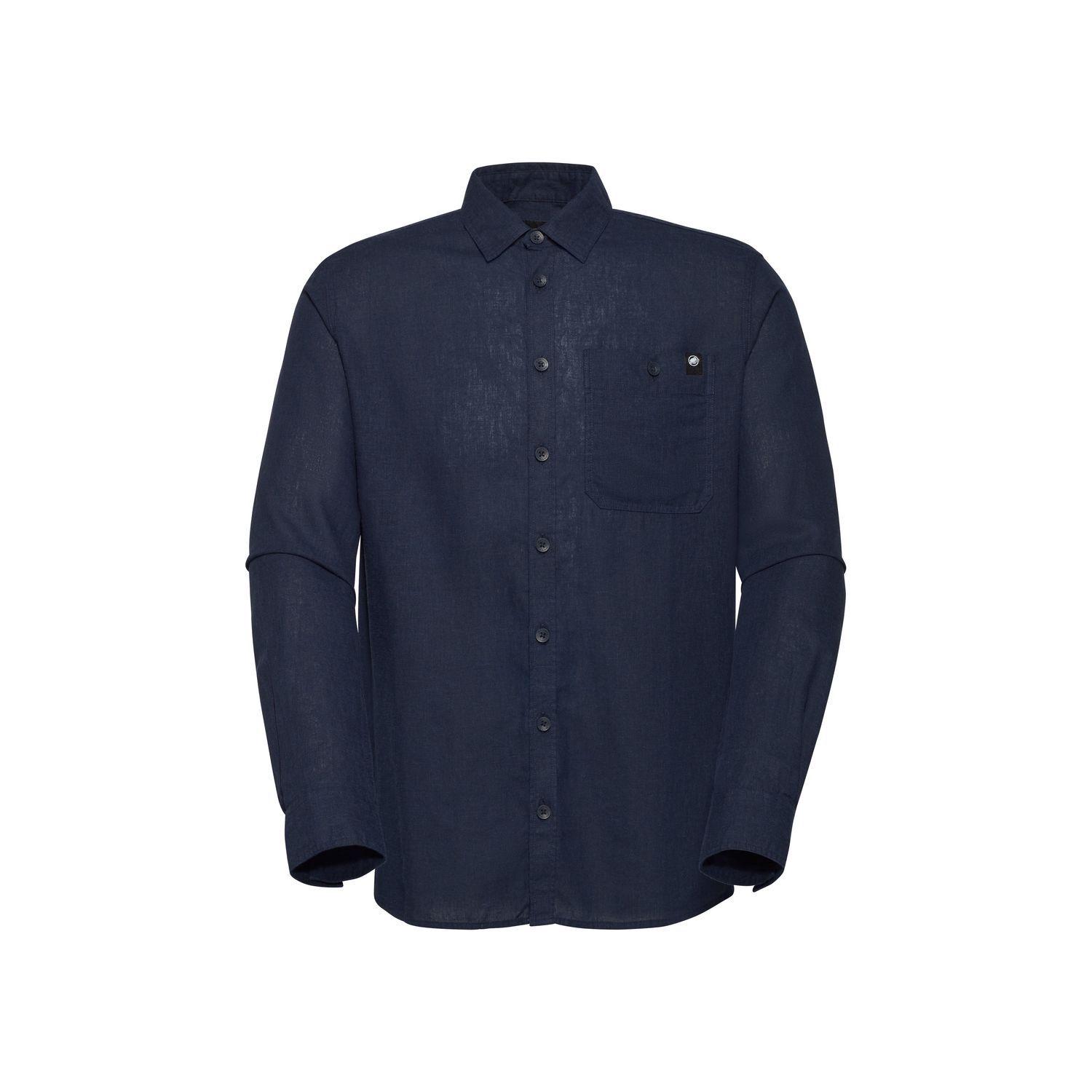 Camisa Mammut Hombre Alvra Summer Longsleeve Azul-3
