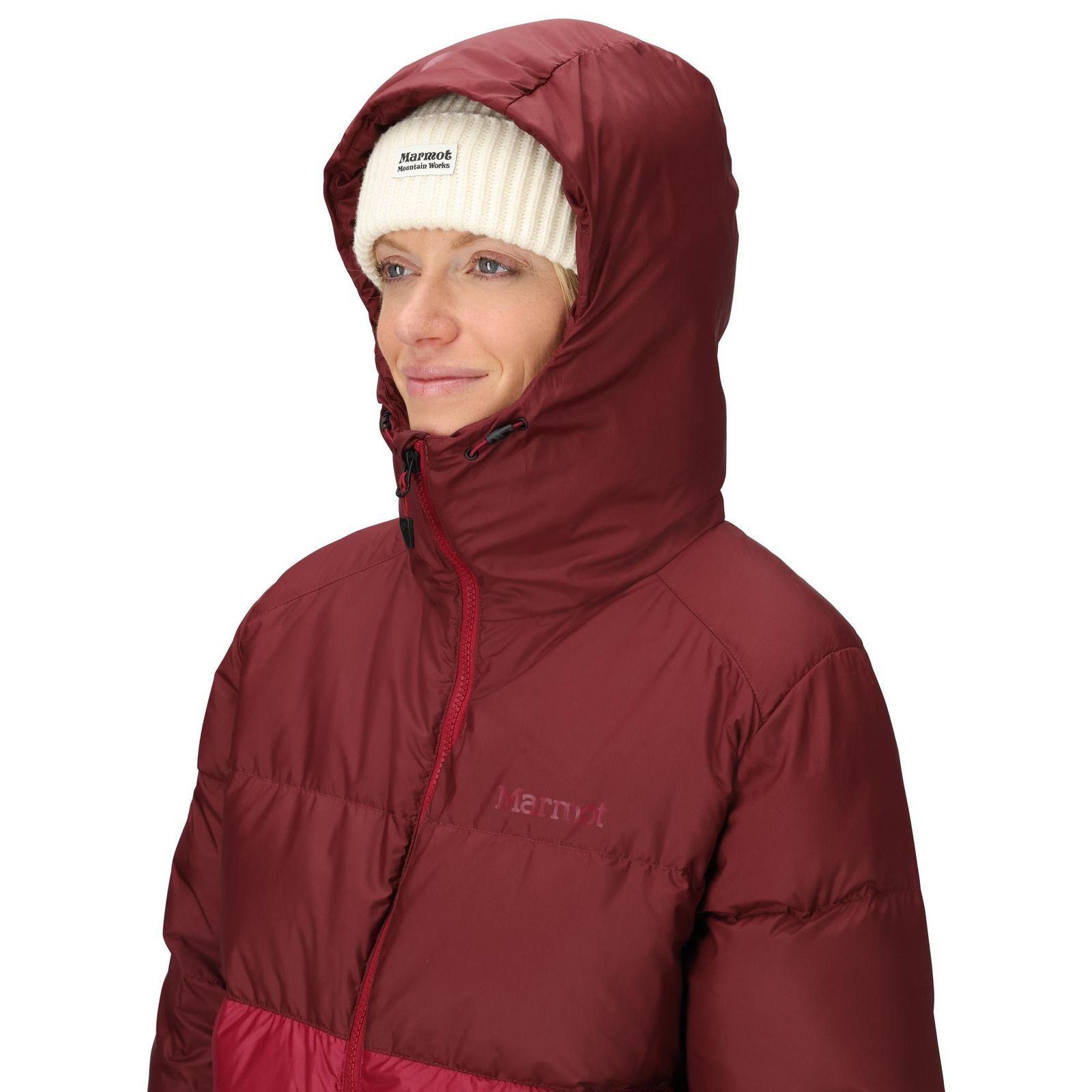 Chaqueta Marmot Mujer Guides Down Rojo-4