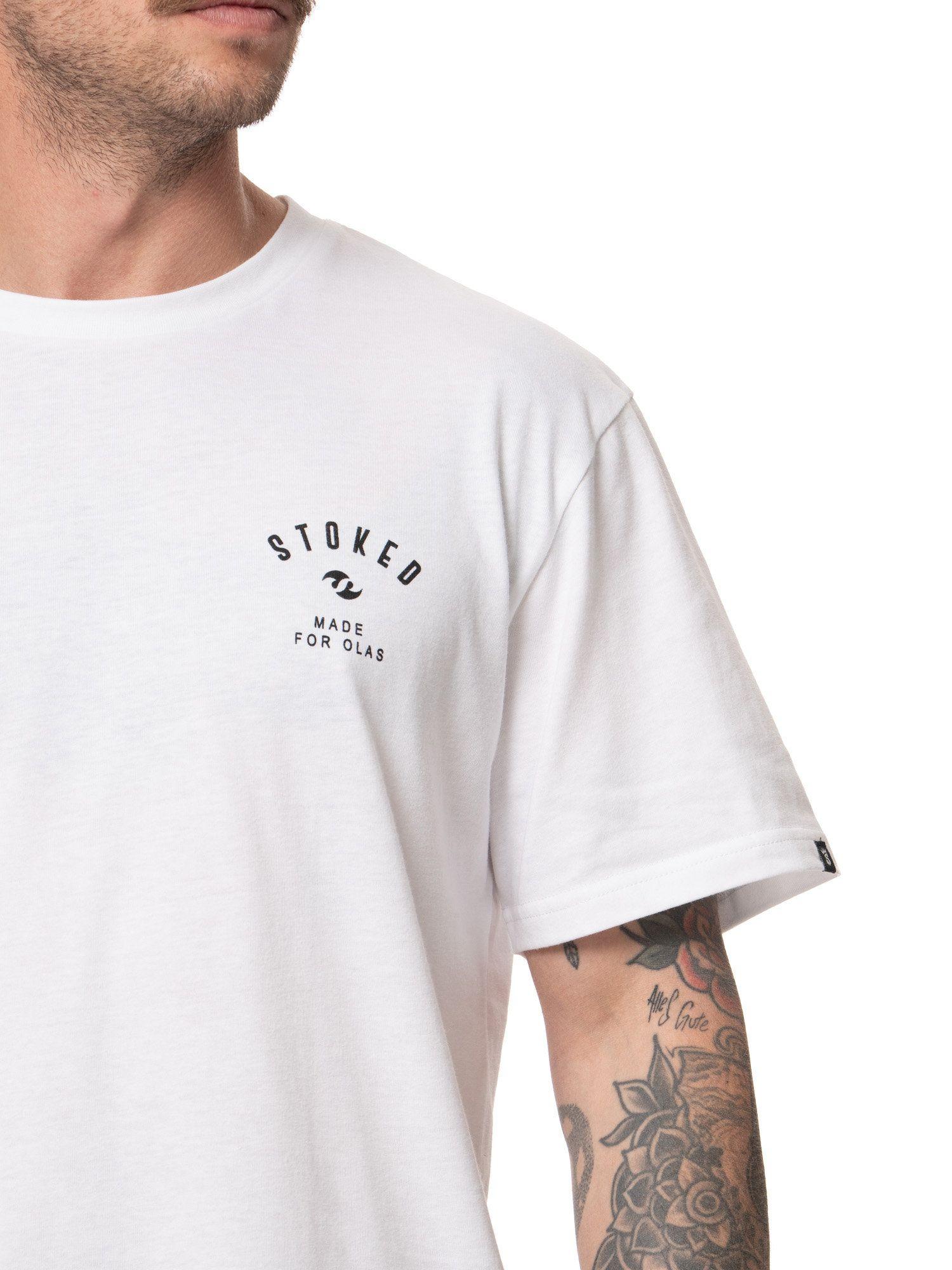 Polera Stoked Hombre Logo Blanco-3